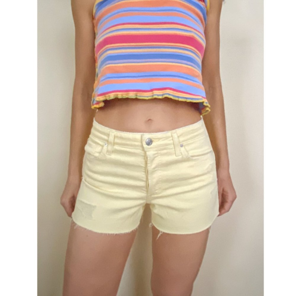 NWT Joe's The Smith high rise yellow shorts S 25W